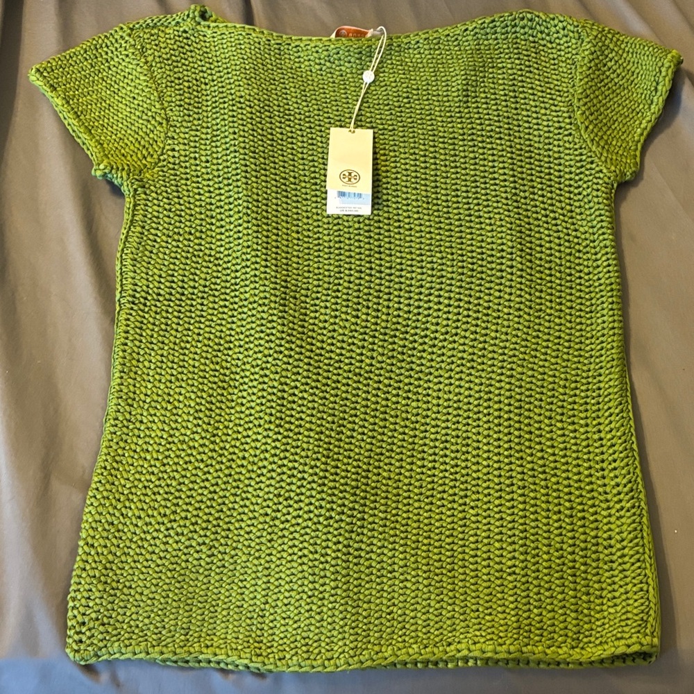 Tory Burch Green Knit Sweater